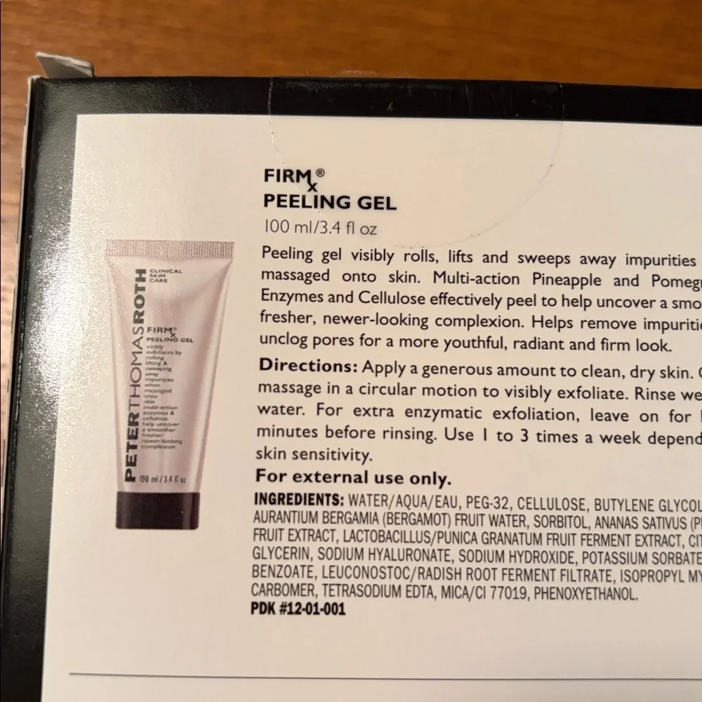 Peter Thomas Roth Skincare  FIRMx Face Eye Treatment Peeling Gel Instant Firm